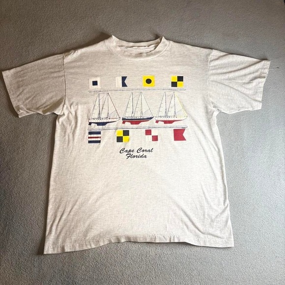 The Unbranded Brand Other - Vintage 90s Single Stitch Cape‎ Coast Florida T shirt